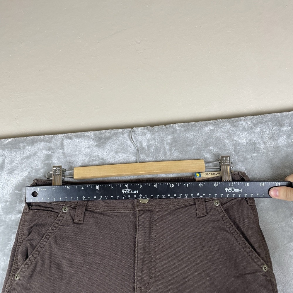 BUNDLE 2 PAIRS NWT Carhartt Fulton Pant Womens 4 Short Flannel Lined Canvas - Picture 6 of 15